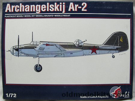 Pavla 1/72 Archangelskij Ar-2, 72011 plastic model kit